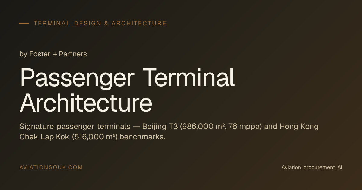 Passenger Terminal Architecture by Foster + Partners · Aviation Souk