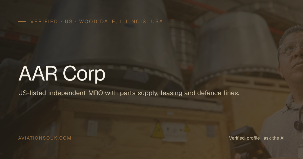 AAR Corp — Aircraft MRO / Line Maintenance · US · Aviation Souk