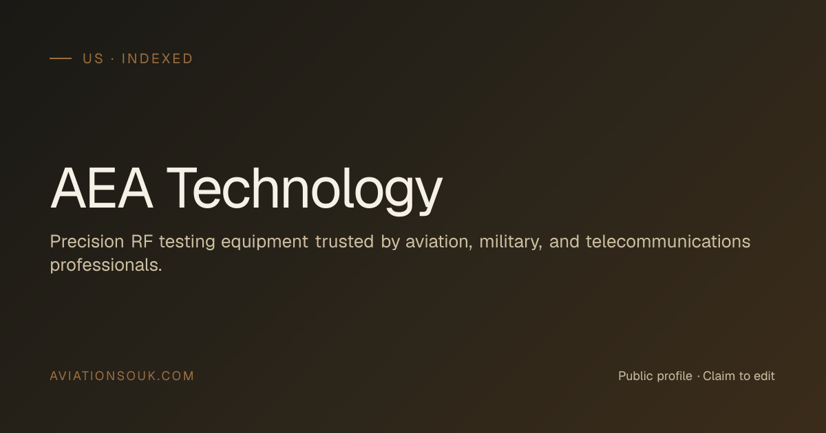 AEA Technology — NDT & Inspection · US · Aviation Souk