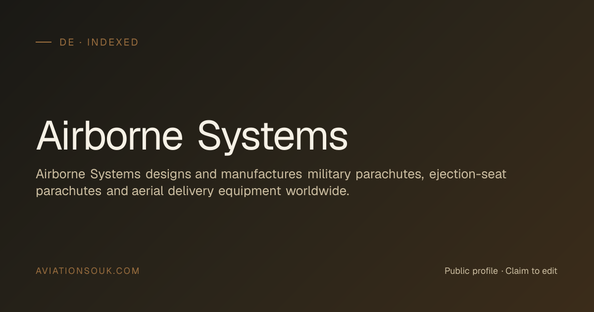 Airborne Systems — Defence Avionics & Radar · DE · Aviation Souk