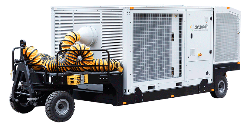 EA-PCA Series — Aircraft Air Conditioning Units (under-bridge / apron / hangar PCA)