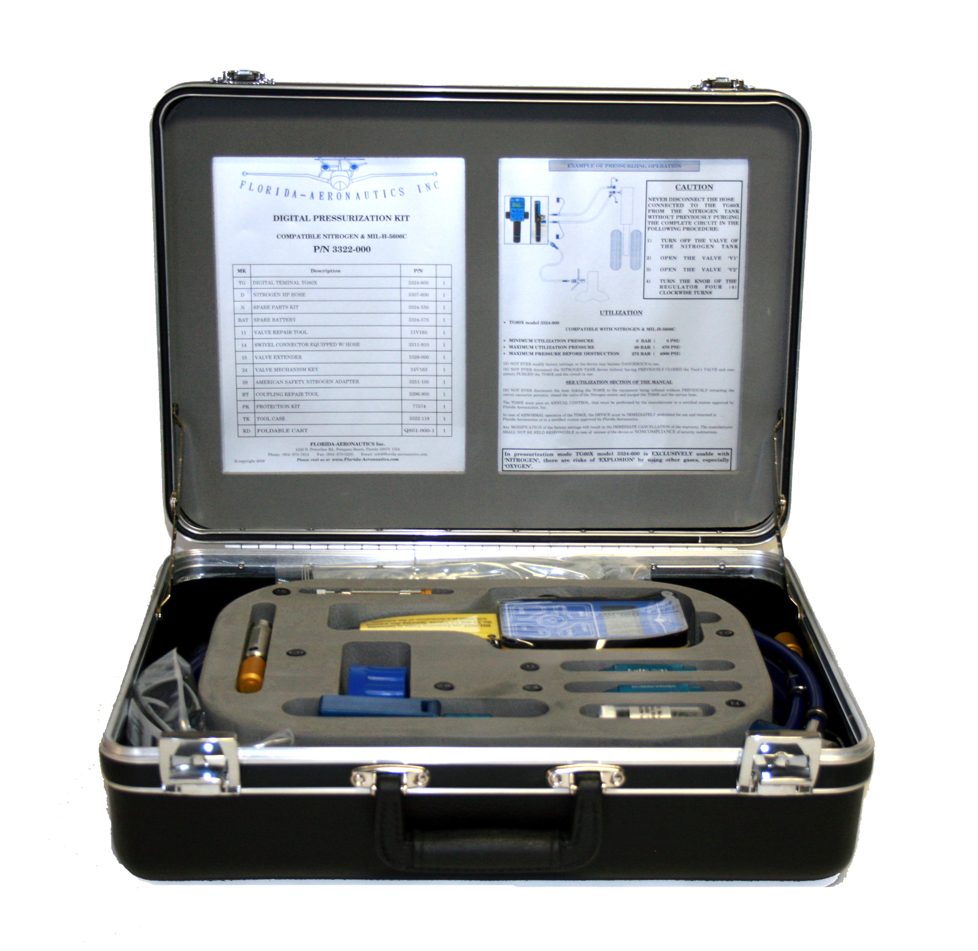 3322-000 Digital Pressurization Tool Kit