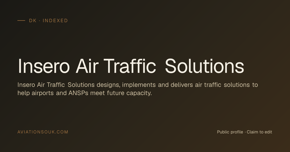 Insero Air Traffic Solutions — Air Traffic Control & Navigation Aids ...