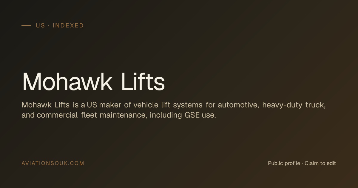 Mohawk Lifts — Ground Support Equipment (GSE) · US · Aviation Souk