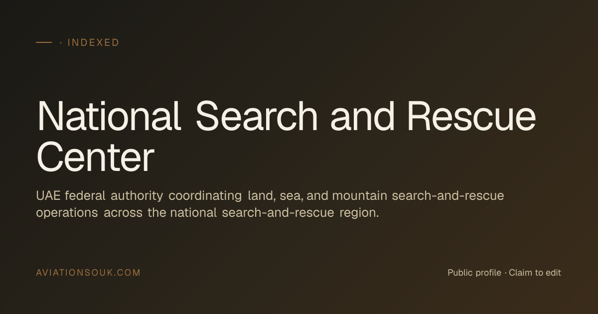 National Search and Rescue Center — Fire Safety & Rescue · aviation ...