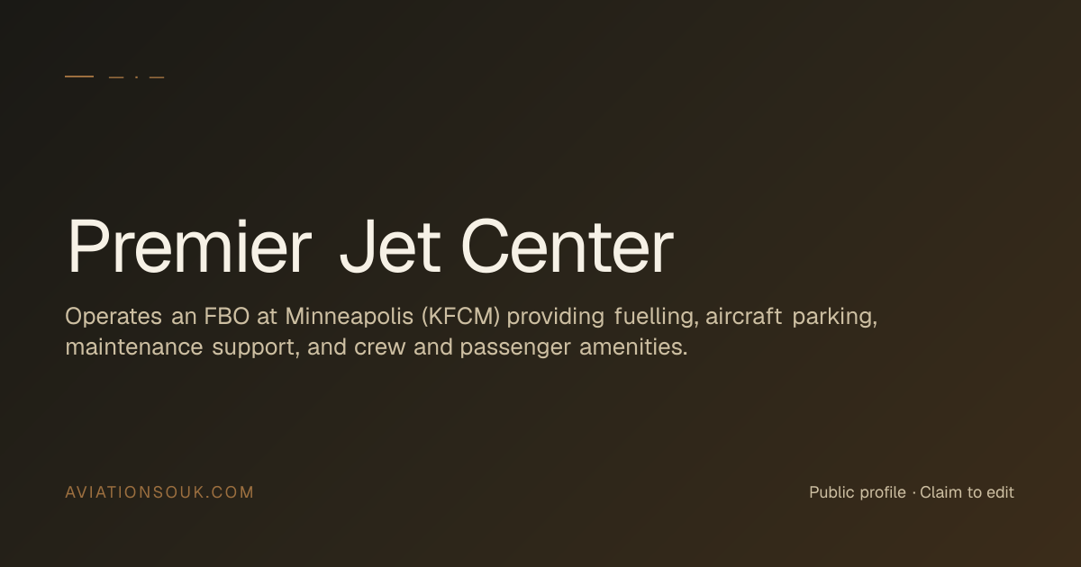 Premier Jet Center — Other aviation suppliers · aviation supplier ...