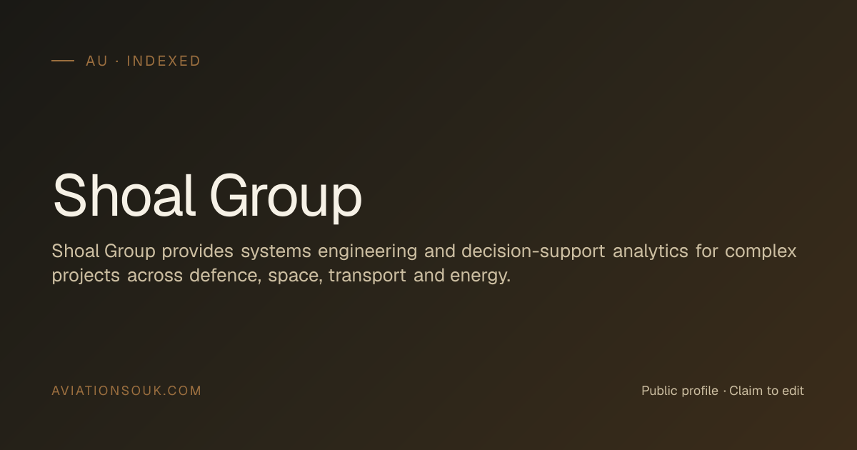 Shoal Group — Other aviation suppliers · AU · Aviation Souk