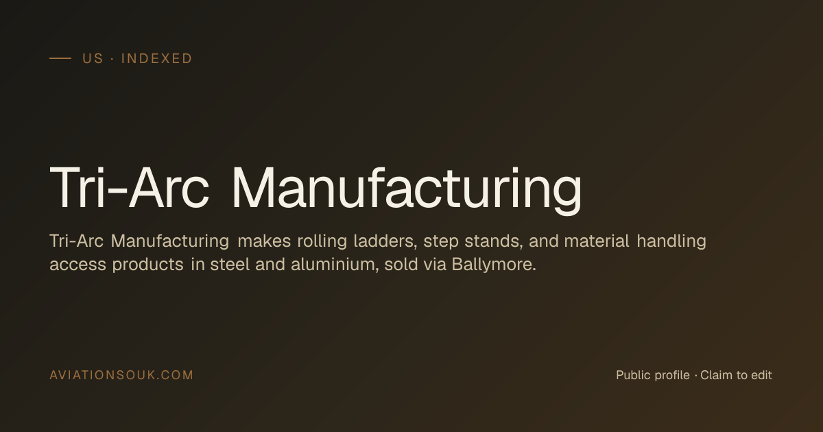 Tri-Arc Manufacturing — Fire Safety & Rescue · US · Aviation Souk