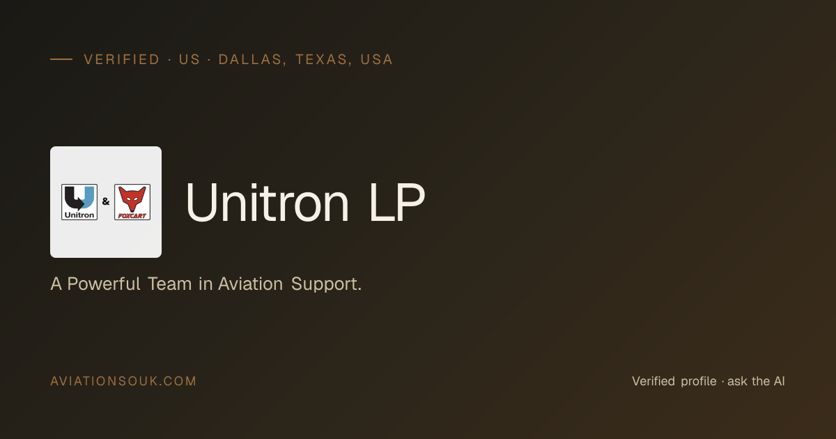 Unitron LP — Ground Support Equipment (GSE) · US · Aviation Souk