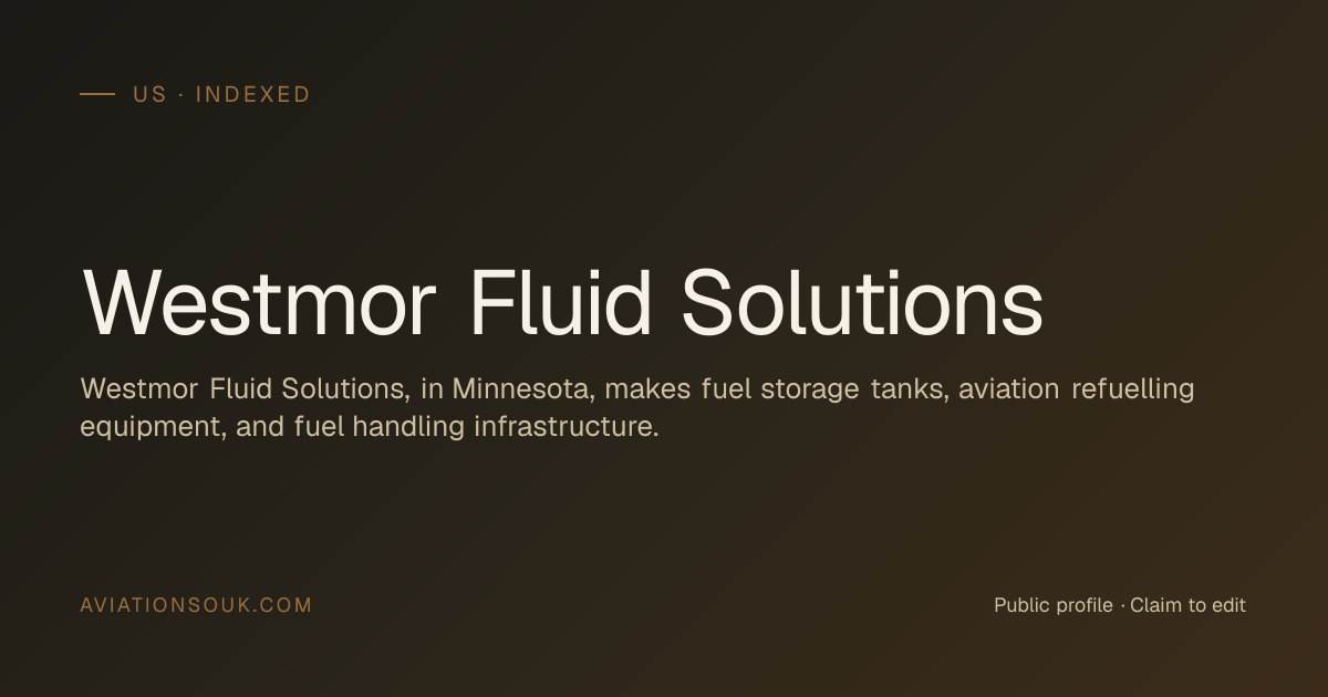 Westmor Fluid Solutions — Aviation Fuel & Into-Plane · US · Aviation Souk