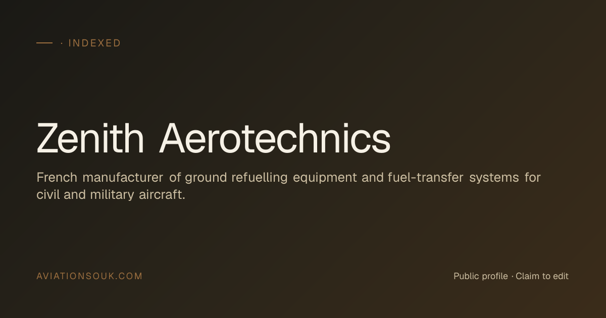 Zenith Aerotechnics — Into-Plane Refuelling Vehicles · aviation ...